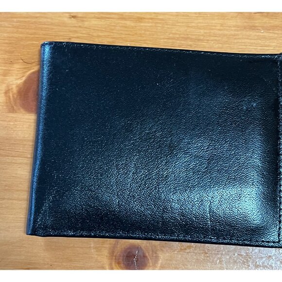Buxton Credit Card Smooth Genuine Leather Billfold Wallet, Black - Picture 3 of 3